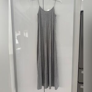 Armani Exchange Heather Gray Sleeveless Maxi Dress